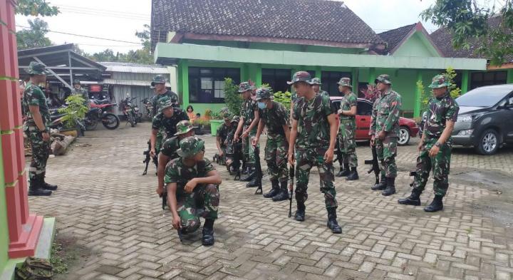 Berlatih Senam Senjata, Satgas TMMD 10 Bojonegoro Gladi Kolone